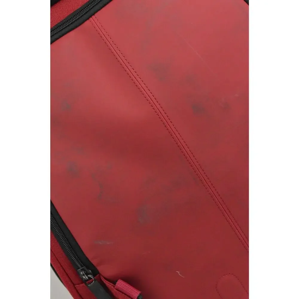 Samsonite Rolling Backpack Wheeled Travel Laptop Carry On Red Telescoping Handle
